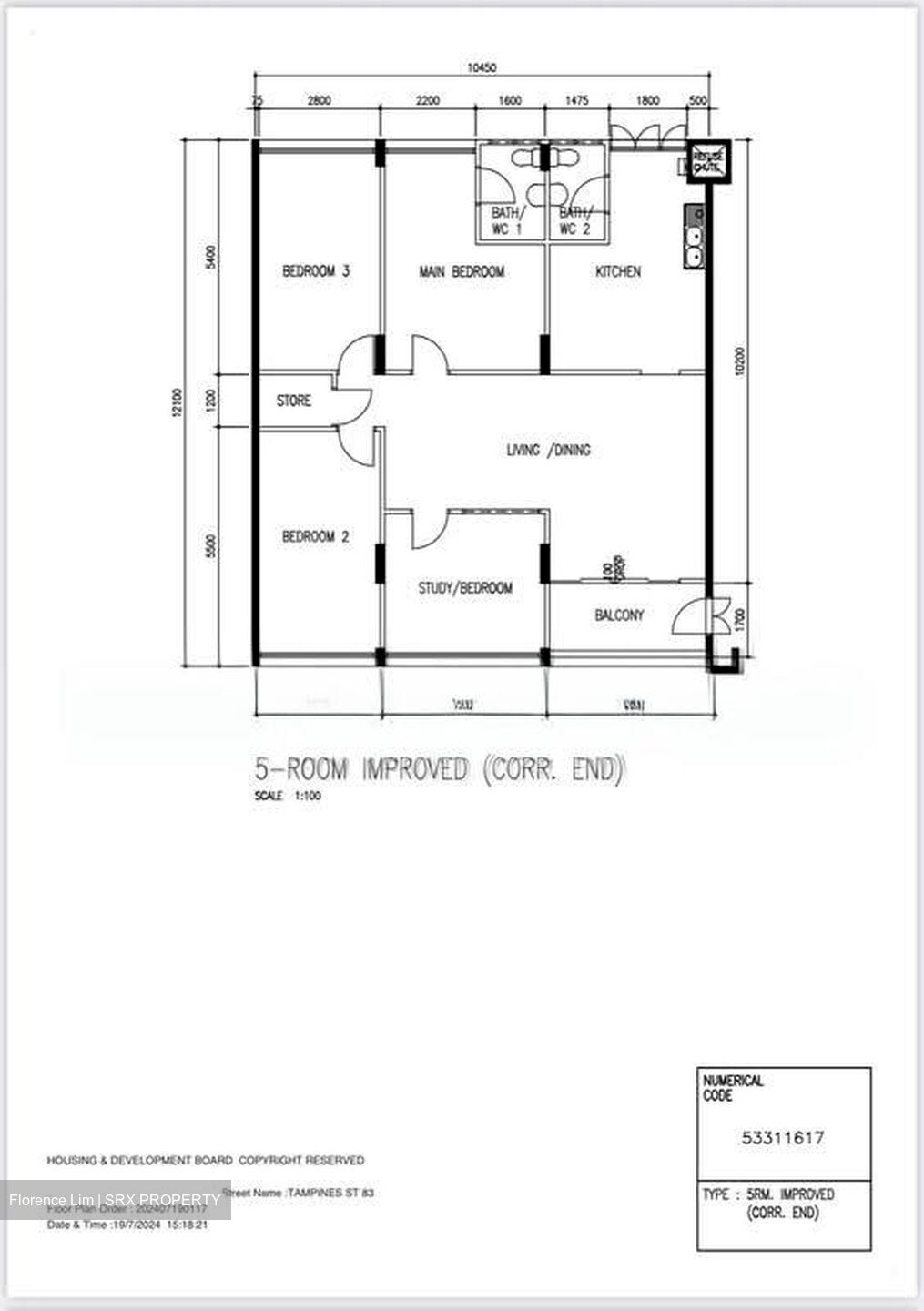 Blk 862A Tampines Parkview (Tampines), HDB 5 Rooms #563076291